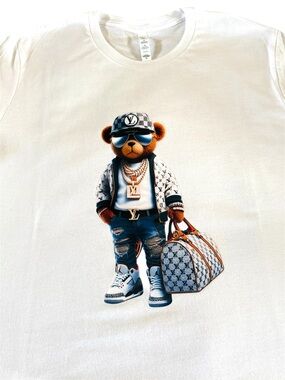 Fashion  Bear Graphic Tee nwt